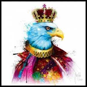 Tranh Trang Trí Treo Tường Rainbow King Eagle Kích Thước 30x30 cm