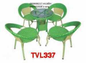 Ghế mây sân vườn giá rẻ hgh122