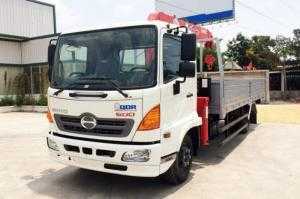 Bán xe gắn cẩu 3 tấn nhập khẩu chính hãng - Hino 6 tán gắng cầu Unic 3 tấn mới toanh .