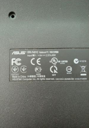 Cặp bản lề laptop Asus F451C tháo máy