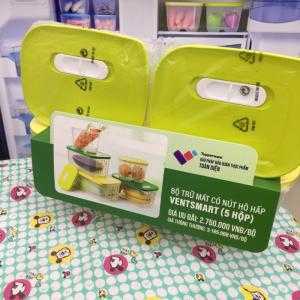 Tupperware Hộp bảo quản thực phẩm Bộ hộp trữ mát Vensmart (4 hộp) Chuyên dùng lưu trữ rau củ quả tươi