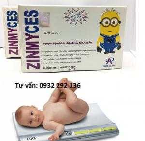 Zinmyces giúp trẻ tăng cân an toàn, đồng thời giúp cải thiện hệ miễn dịch ở trẻ, giúp trẻ giảm tình trạng ốm vặt do thay đổi thời tiết, do kém hấp thu dinh dưỡng. Hộp 20 gói, giá bán: 165.000đ/ hộp.
Liên hệ 0932 292 136 để được giao hàng tận nơi trên toàn quốc