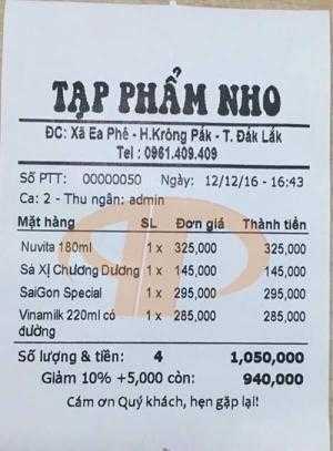 Lắp Thiết Bị Tính Tiền Cho Tạp Hóa Tại Sài Gòn Hà Nội