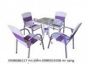 Bàn ghế cafe giá rẻ hgh008