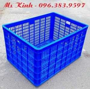 Khay nhựa dài 610 mm, thùng nhựa chữ nhật cao 2 tấc, bán rổ nhựa 26 bánh xe