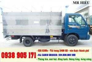 XE TẢI KIA 2.4T THÙNG MUI BẠT, XE TAI KIA 2,4T THUNG MUI BẠT
