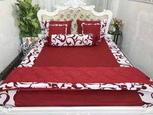 Bộ Drap gồm 1 ga chun + 2 vỏ gối nằm + 1 vỏ gối ôm