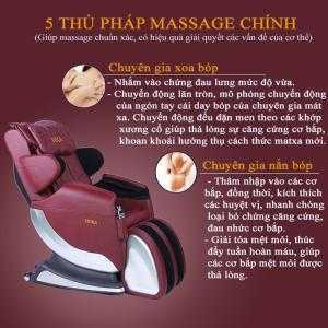 Ghế mát xa xoa day bấm huyệt giảm đau