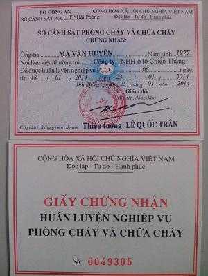 Đào tạo cấp chứng chỉ An toàn Phòng Cháy Chữa Cháy