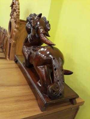 Cặp Tỳ Hươu Phong Thủy Gỗ Hương - DL7622 - Đồ Gỗ Sơn Đông