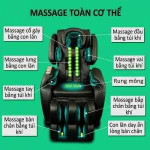 Ghế mát xa đấm lưng xoa bóp