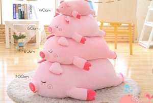 Gối Ôm 3D Hình Heo Hồng Kích Thước 60cm - MSN1831081