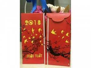 Bao lì xì may mắn xấp 10 tờ