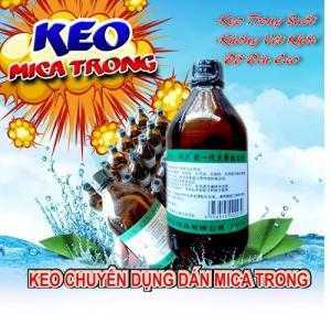 Keo dán mica trong không khói, không để lại vết.