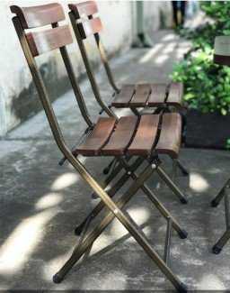 Bàn ghế gỗ xếp cafe sân vườn. Miễn phí vận chuyển. Liên hệ: 0906843059 Lê Hoàng (24/24)