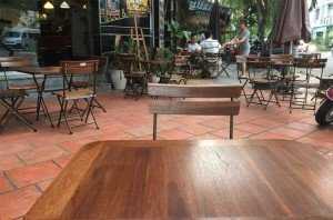 Bộ bàn ghế xếp quán cafe sân vườn. Liên hệ: 0906843059 Lê Hoàng (24/24)
