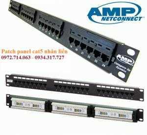 Thanh đấu nối, Patch Panel commscope cat5e, thanh đấu nối amp commscope cat6, 24 cổng nhân rời