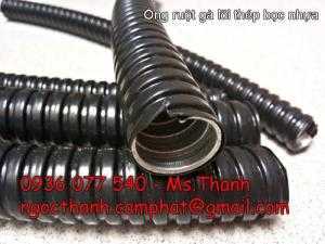 Ống ruột gà kẽm bọc nhựa/ Ống sun sắt luồn dây điện