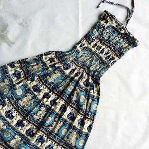 Đầm maxi thổ cẩm