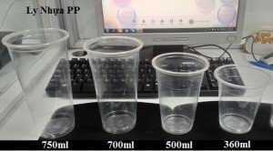 Ly nhựa pp 700ml dày
