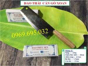 Dao phúc sen - Dao thái cán gỗ xoan