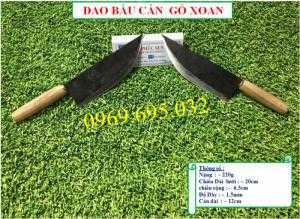 Dao phúc sen - Dao bầu nhọn cán gỗ xoan