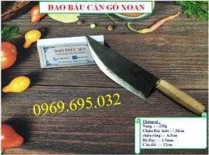 Dao phúc sen - Dao bầu nhọn cán gỗ xoan