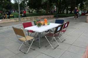 Bộ bàn ghế xếp thông minh kinh doanh cafe. Liên hệ: 0906843059 Lê Hoàng (24/24)