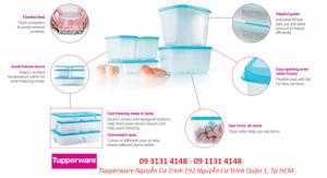Hộp bảo quản thịt cá Tupperware trong ngăn đông tủ lạnh FreezerMates (bộ 5 hộp) bảo hành 1 đổi 1
