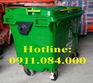 Chuyên phân phối thùng rác 660 lít 4 bánh xe