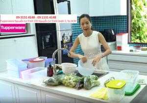 Nhà báo Khánh Vân sử dụng Hộp bảo quản thực phẩm Tupperware để chăm sóc gia đình