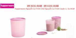 Hộp Bảo Quản Thực Phẩm tupperware Medium Mosaic Canister 2.8L lưu trữ thức ăn khô như snack, bánh mì que