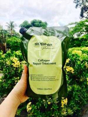 Kem hấp phục hồi tóc Collagen Sophia 1500ml
– Dung tích: 1500ml