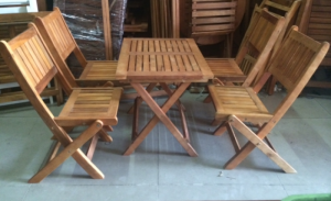 Bộ bàn ghế gỗ xếp cafe vỉa hè. Liên hệ: 0906843059 Lê Hoàng (24/24)