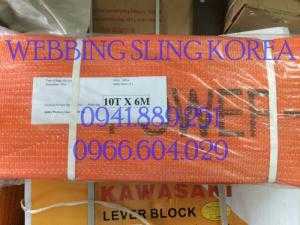 Dây cáp vải cẩu hàng 10 Tấn 6M Eastern Hàn Quốc.