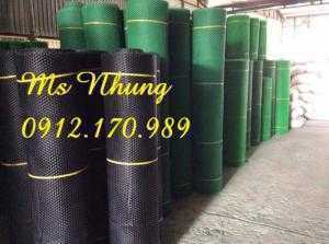 Lưới nhựa cứng màu xanh mắt 1cm tính theo m2
