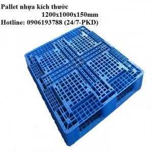 Pallet nhựa cũ 1200x1000x150mm Liên hệ: 0906193788 (24/24)