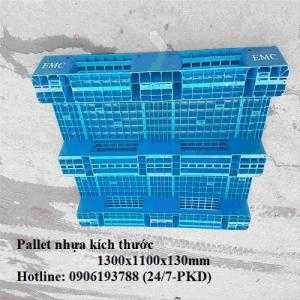 Pallet nhựa cũ 1300x1100x130mm Giao hàng toàn quốc Liên hệ: 0906193788 (24/24)