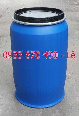 Thùng phuy nhựa 150 lít, thùng phuy nhựa 220 lít giá rẻ, thùng phi xanh cũ đã qua sử dụng 220 lít