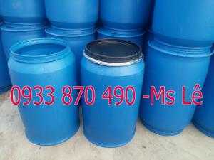 Thùng phuy nhựa 150 lít, thùng phuy nhựa 220 lít giá rẻ, thùng phi xanh cũ đã qua sử dụng 220 lít