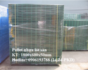 Công ty bán tấm nhựa lót sàn, pallet nhựa lót sàn 1800x600x50mm - Giao hàng toàn quốc
