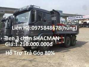 Xe ben 3 chân shacman rita võ nhập khẩu nguyên chiếc,lựa chọn hàng đầu