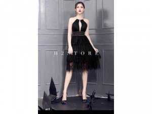 Đầm ren yếm cổ kiềng Quảng Châu