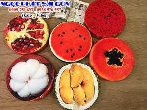 Gối trái cây 3D, nệm ngồi trái cây 3D