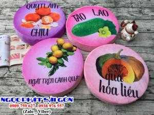 Nệm ngồi trái cây. Hình hoa quả, hoạt hình độc lạ. Mới 100%