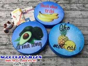 Nệm ngồi trái cây. Hình hoa quả, hoạt hình độc lạ. Mới 100%