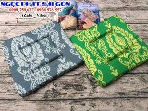 Nệm ngồi, đệm ngồi hoa văn ( mẫu mới 100%)