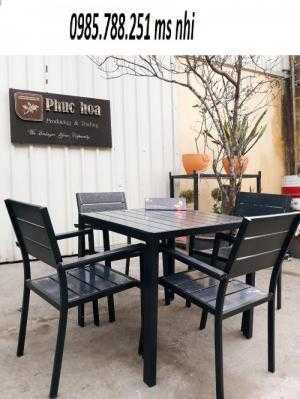 Bàn ghế gỗ cafe giá rẽ