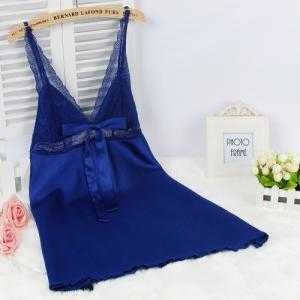 Váy ngủ phi lụa cột nơ xinh Z96