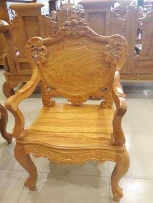 Bộ bàn ghế kiểu louis gỗ gõ đỏ 8 món - BBG219
